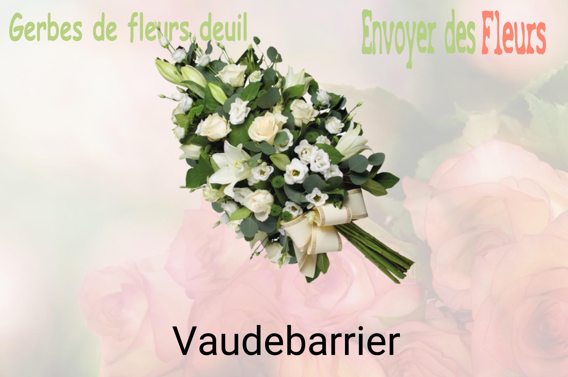 Gerbe de fleurs de deuil livrée à Vaudebarrier